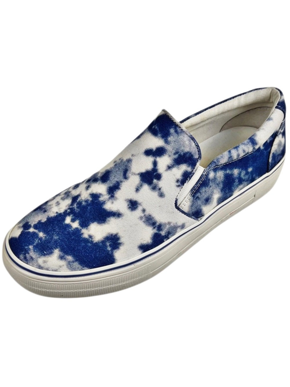 Steve Madden Slip-On Canvas Sneakers - Blue Tie-Dye Sz 9